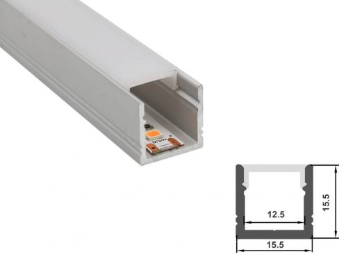 AL-1010-UP U-förmiger Kanal aus Aluminium für LED-Streifen – MiBoxer
