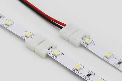 8mm White Led Strip Lights Connector R0802 0812